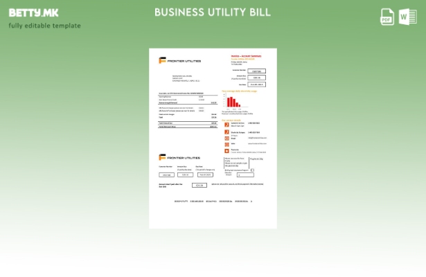 Бизнис сметка за комунални услуги на САД Texas Frontier Utilities